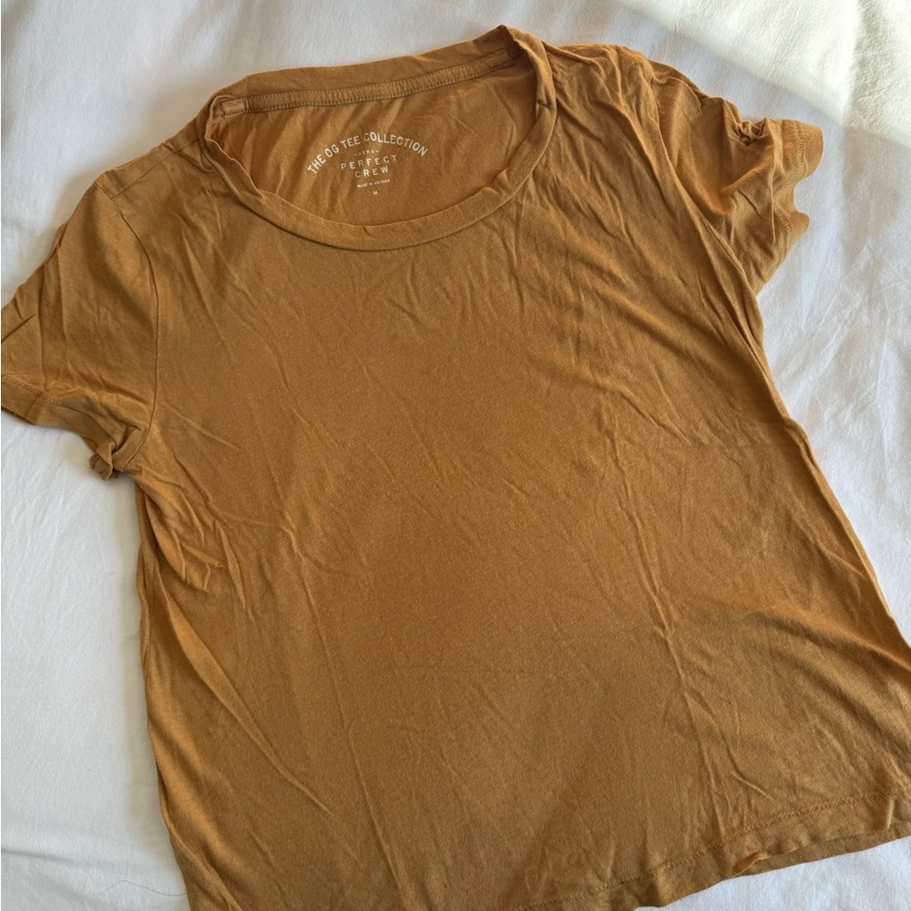 Women's Camel Color T-Shirt Aeropostale the OG Tee Collection 100% cotton Sz M